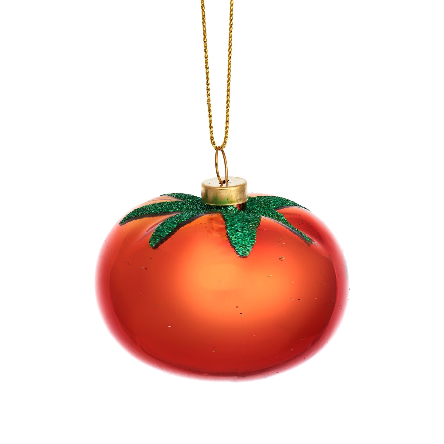 Tomato Glass Christmas Tree Decoration