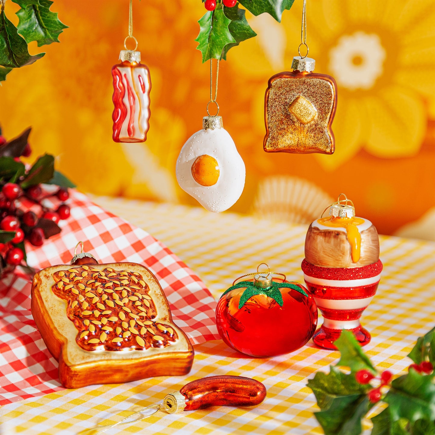 Tomato Glass Christmas Tree Decoration
