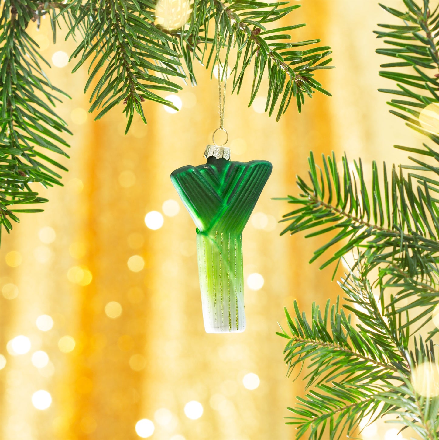 Green Leek Christmas Tree Decoration