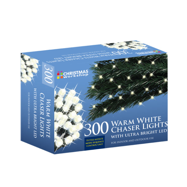 White LED Christmas tree lights with control panel and multiple settings available in Cirencester, Gloucestershire