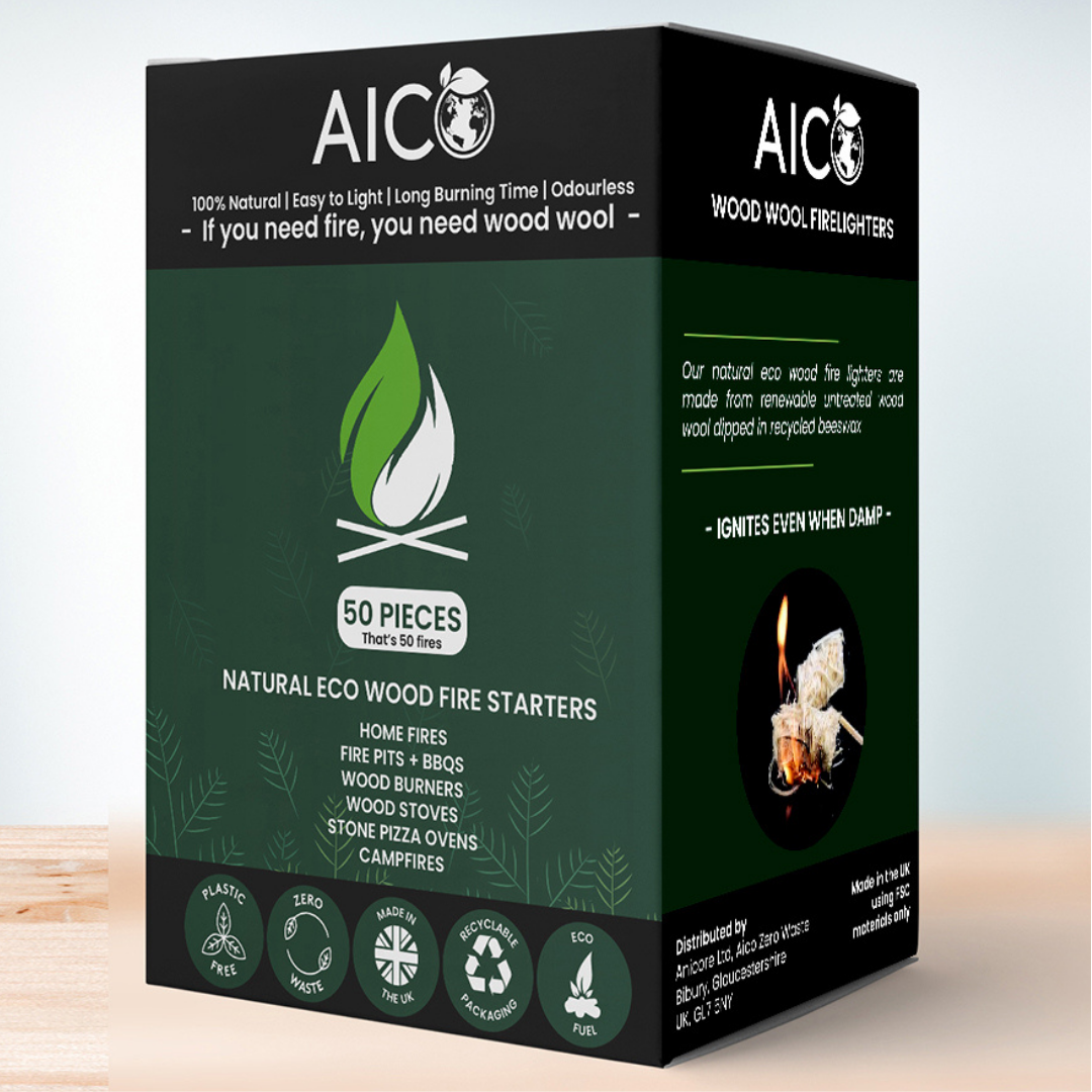 Stay warm and cosy this winter with ease, with these eco-wood wool firelighters. Completely natural, and sustainable you can enjoy a guilt-free fire time and time again.