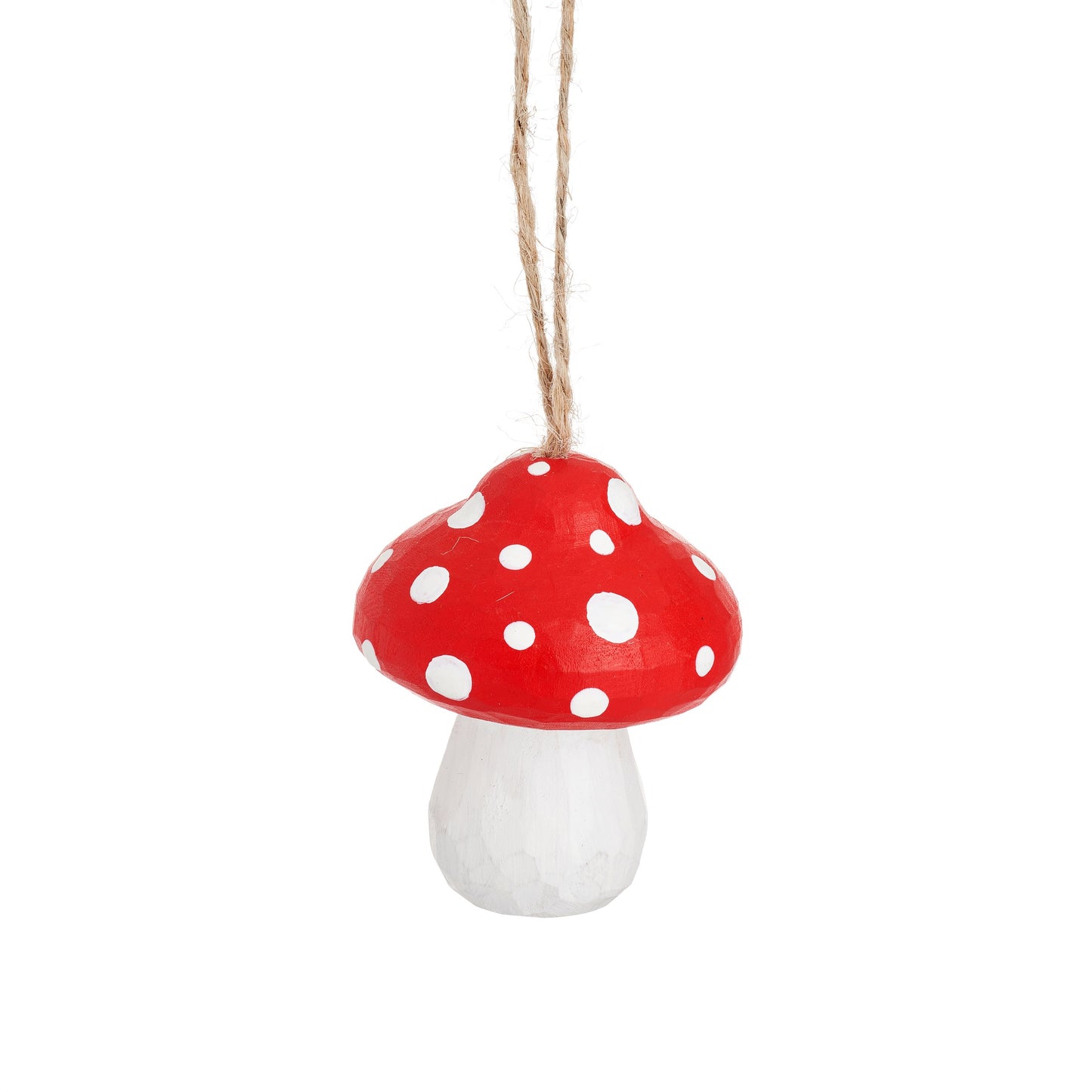Wooden Mushroom Hanging Christmas Tree Decoration