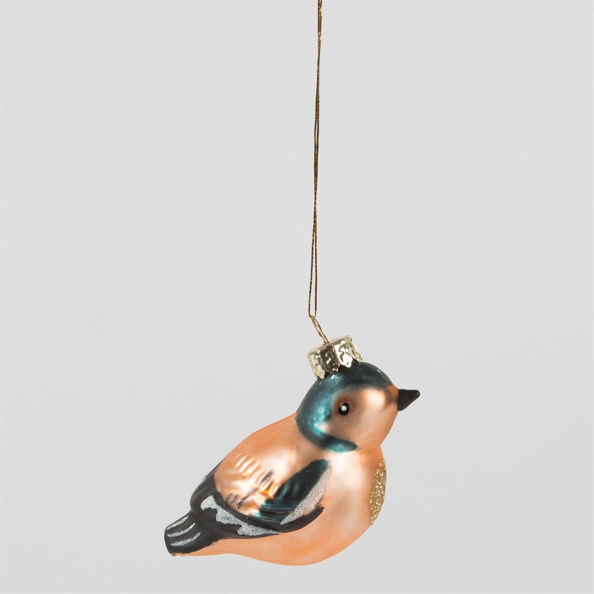 Glass British Birds Tree Decorations
