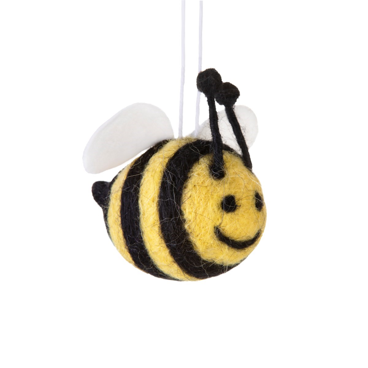 Felt Happy Bee Christmas Tree Decoration