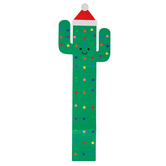 Display your Christmas cards in glory with this fun cactus cardholder! Holds 30 cards.