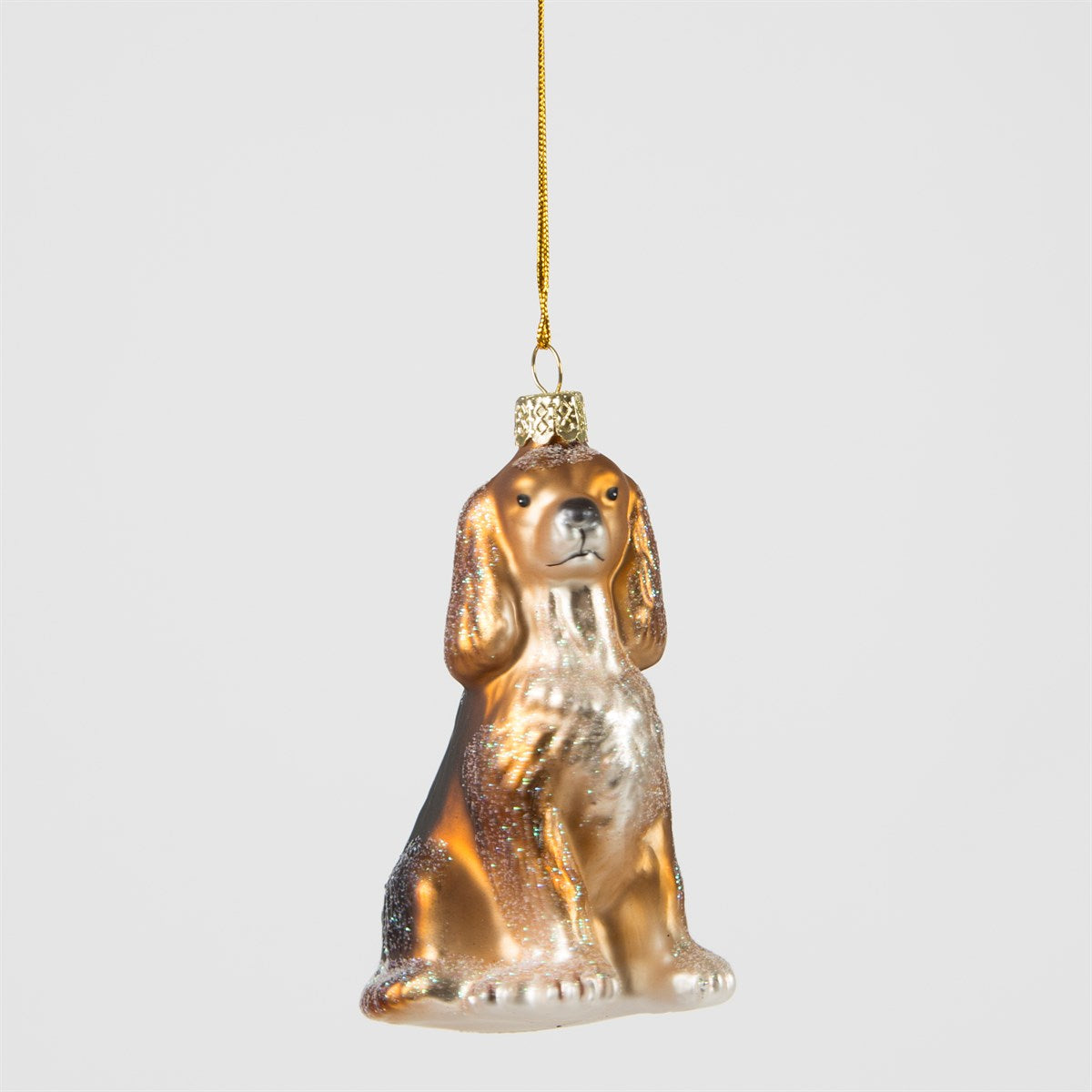 Glittery Spaniel Dog Tree Decoration