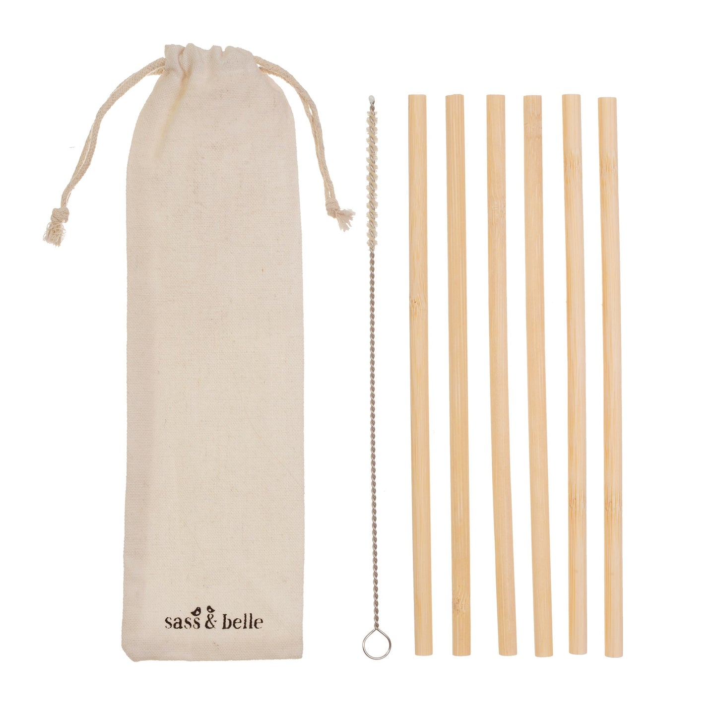 Wave goodbye to plastic with this lovely bamboo straw set.