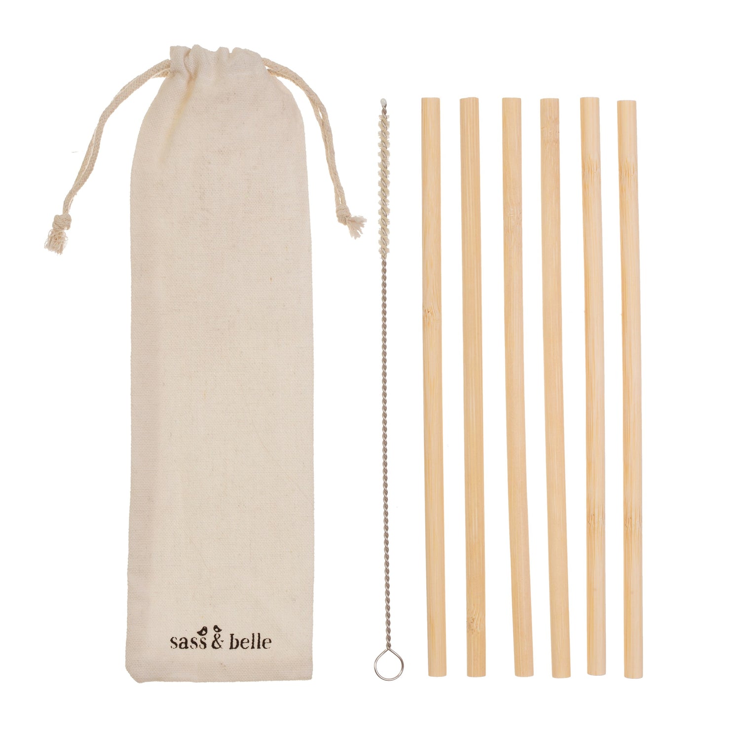 Wave goodbye to plastic with this lovely bamboo straw set.
