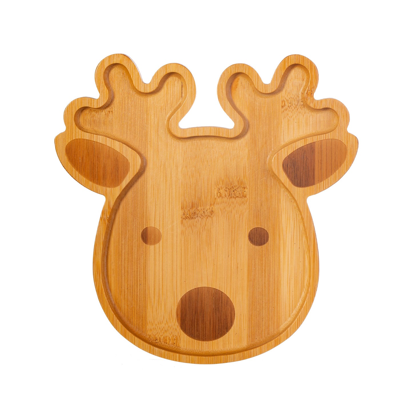 Rudolph Reindeer Bamboo Plate
