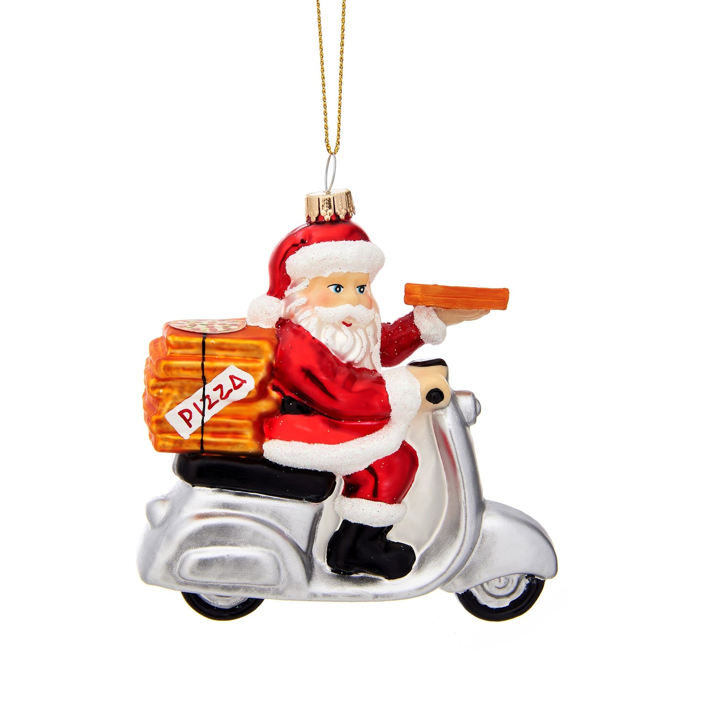 Imagine ordering pizza and it being delivered by none other than Santa himself!!! This has got to be the coolest Christmas decoration out there, get it while it's still hot!