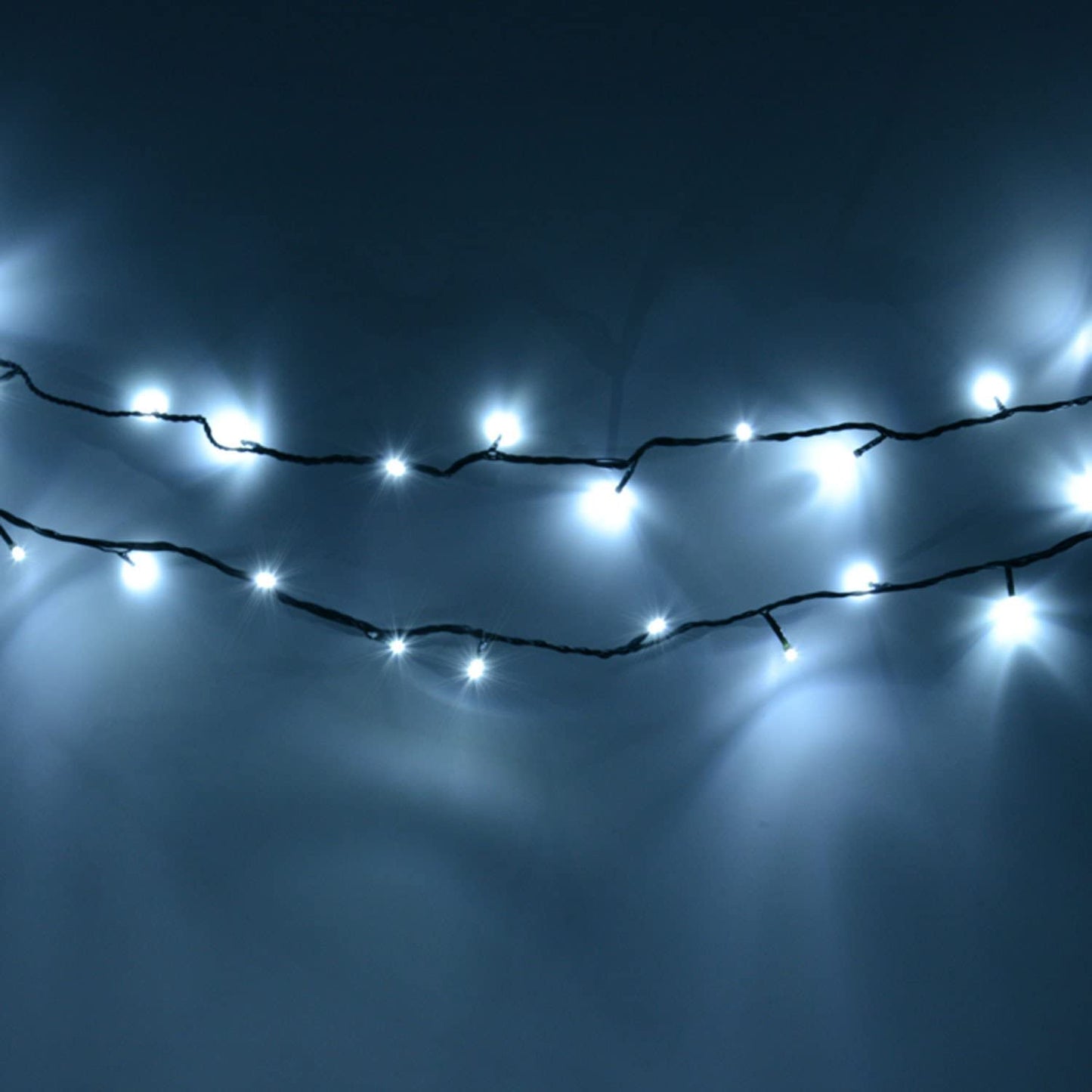 50 White LED Battery Operated Programmable Timer Lights (5m)