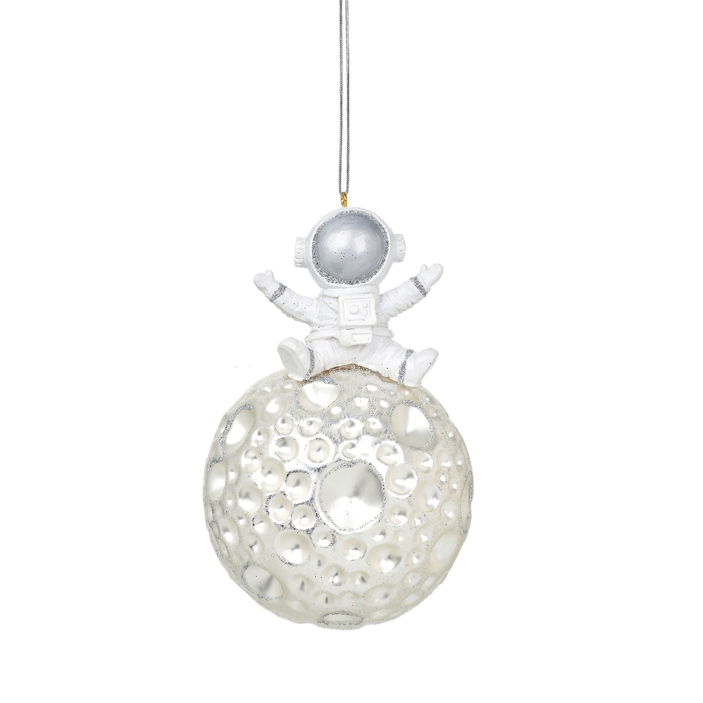 Make sure you have a Christmas that's out of this world with this unique mini astronaut on the moon Christmas tree decoration!