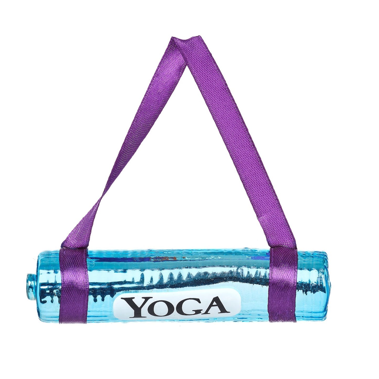 Yoga Mat Glass Christmas Tree Decoration