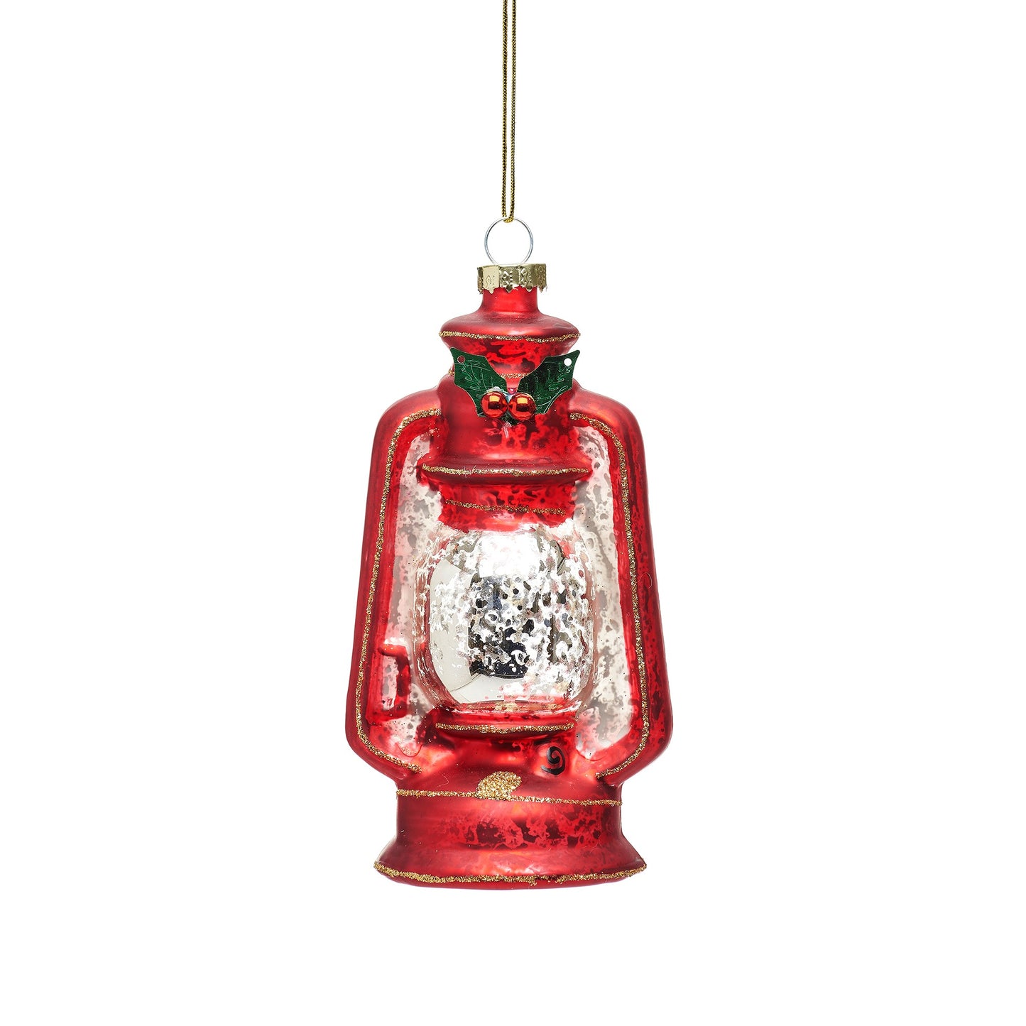 Red Camping Lantern Christmas Tree Decoration