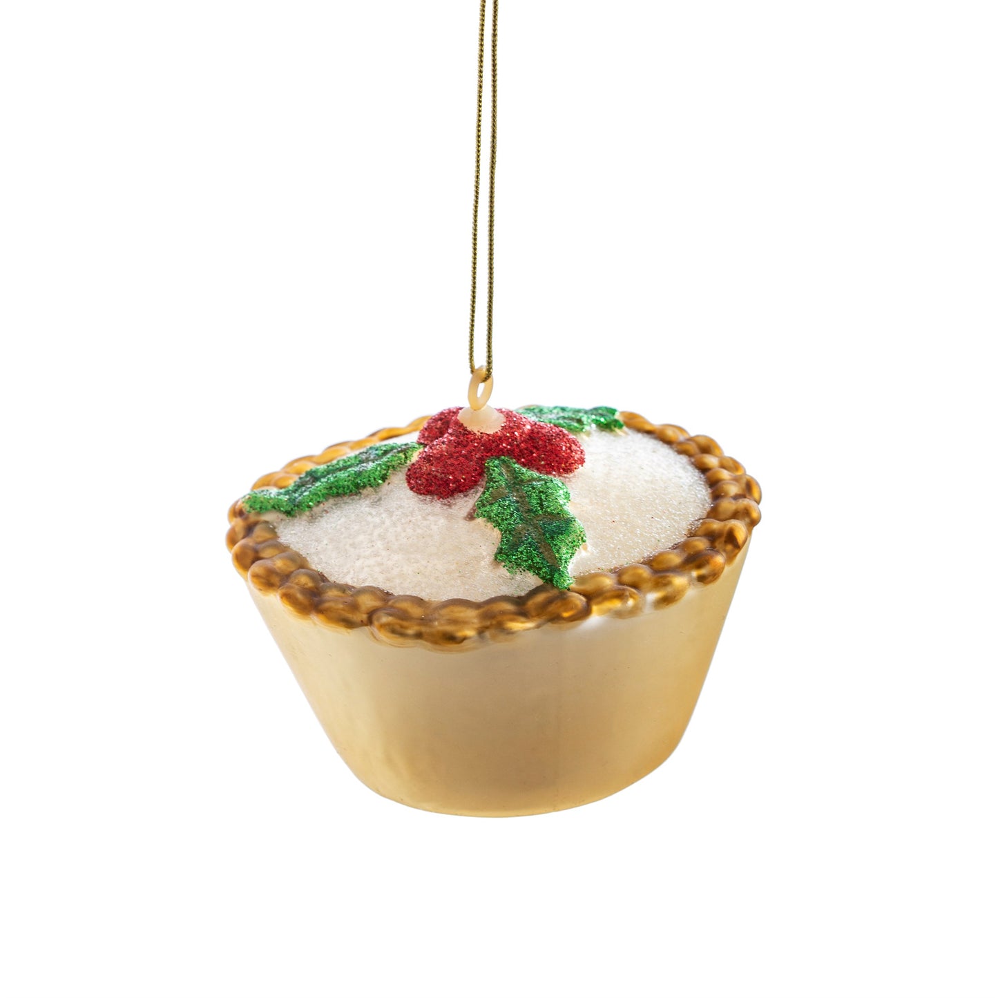 Mince Pie Glass Christmas Tree Bauble