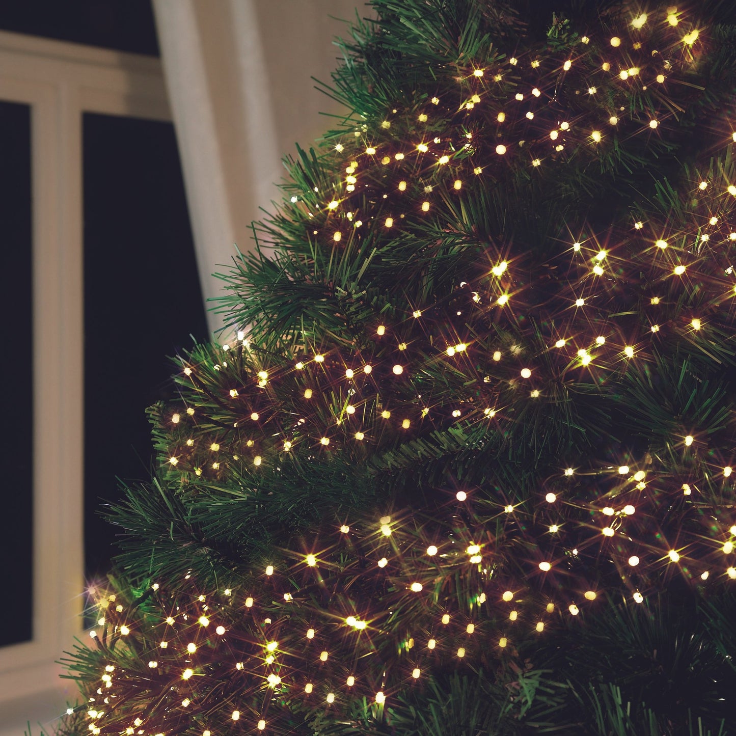 2000 Golden Glow LED Cluster Indoor & Outdoor Lights (25 metres)