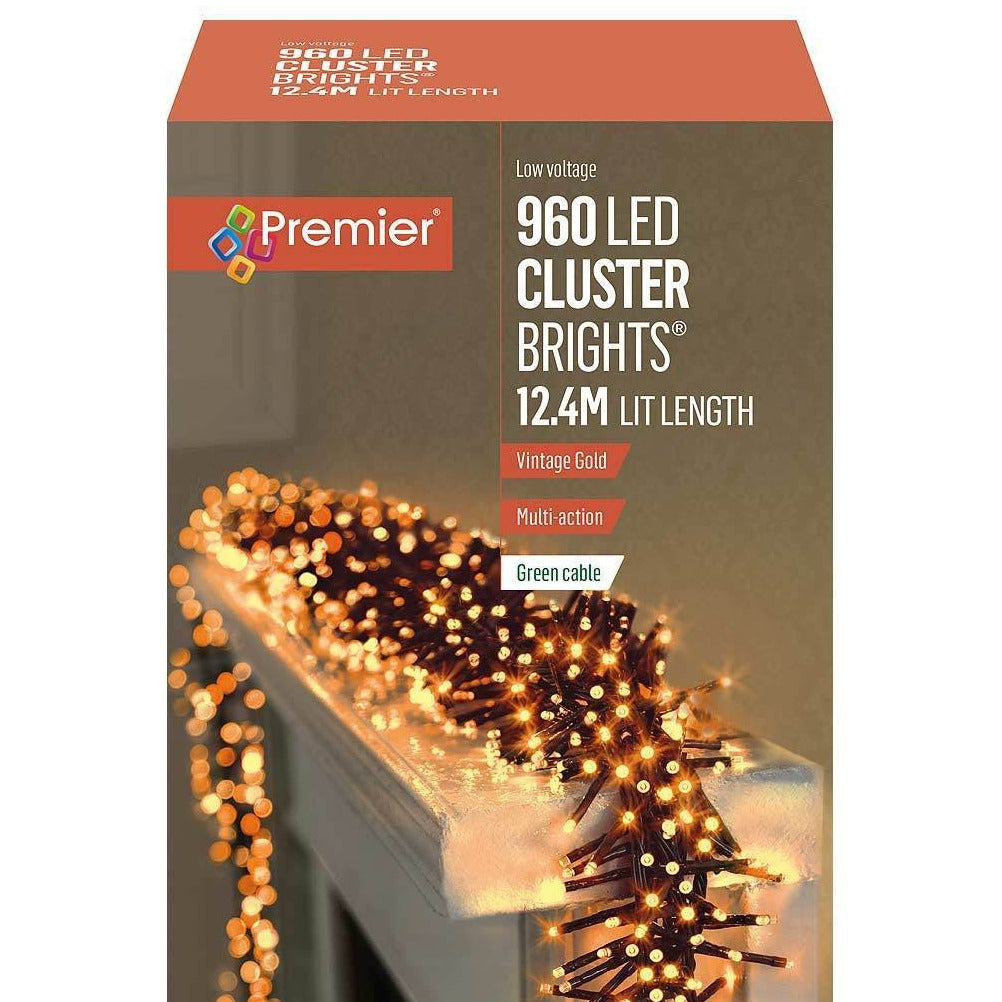 960 Vintage Gold LED Cluster Indoor & Outdoor Lights