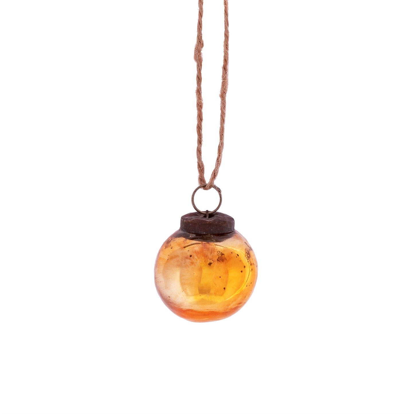 Gold Vintage Glass Christmas Tree Bauble (Small or Large)