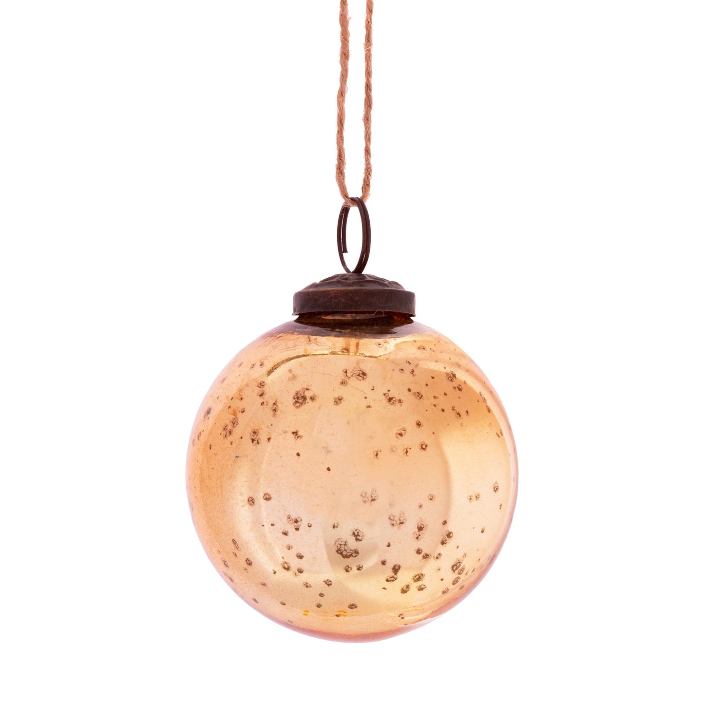 Gold Vintage Glass Christmas Tree Bauble (Small or Large)