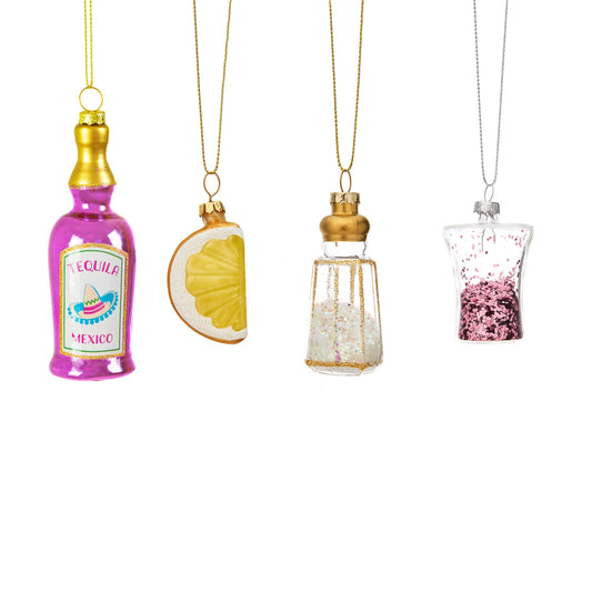 Tequila Themed Christmas Tree Decorations (Set of 4)
