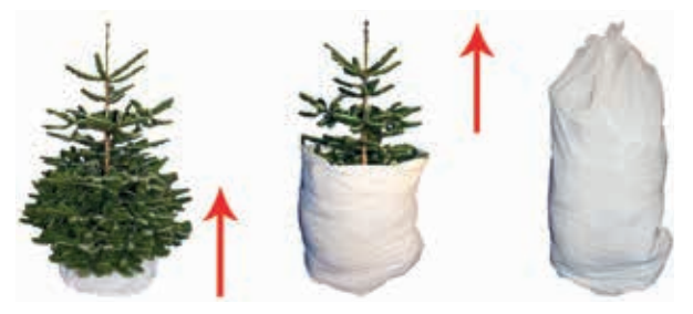 Disposable Christmas Tree Removal Bag -Fits trees up to 10ft tall