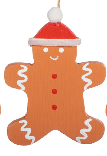 Gingerbread People Christmas Tree Decorations (3 Designs)