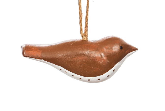 Wooden Birds Christmas Tree Decorations (Blue, Black or Brown)