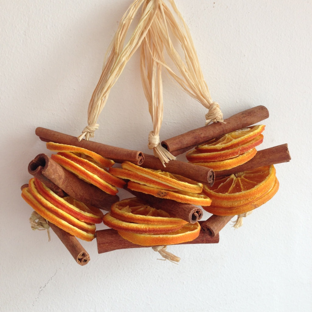 Lemon and Orange Dried Fruit Hanging Garland