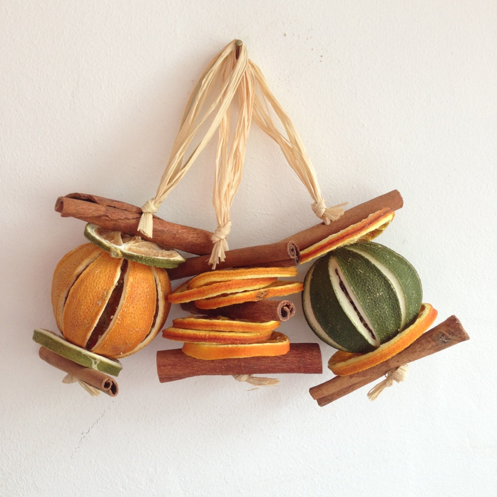 Lemon and Orange Dried Fruit Hanging Garland