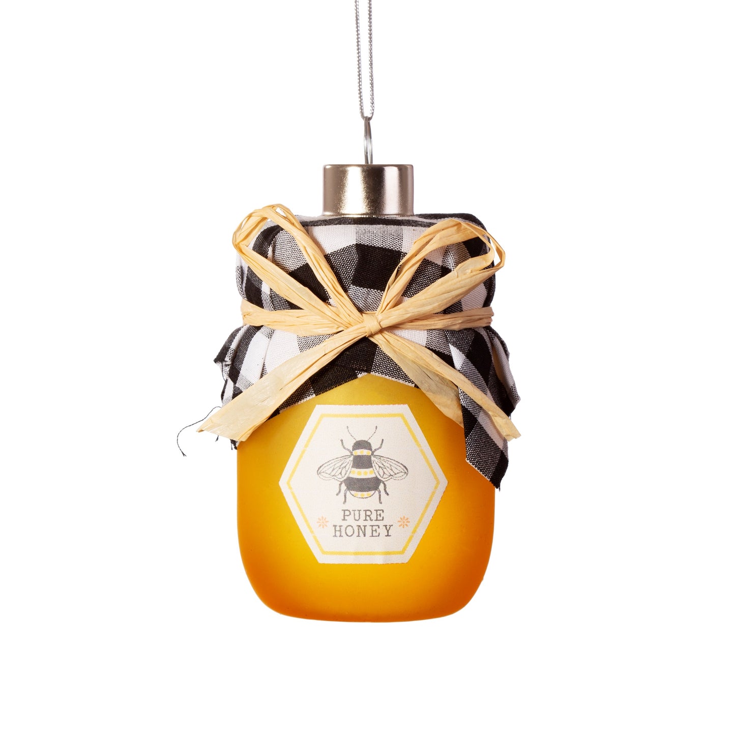 Honey Jar Glass Christmas Tree Decoration