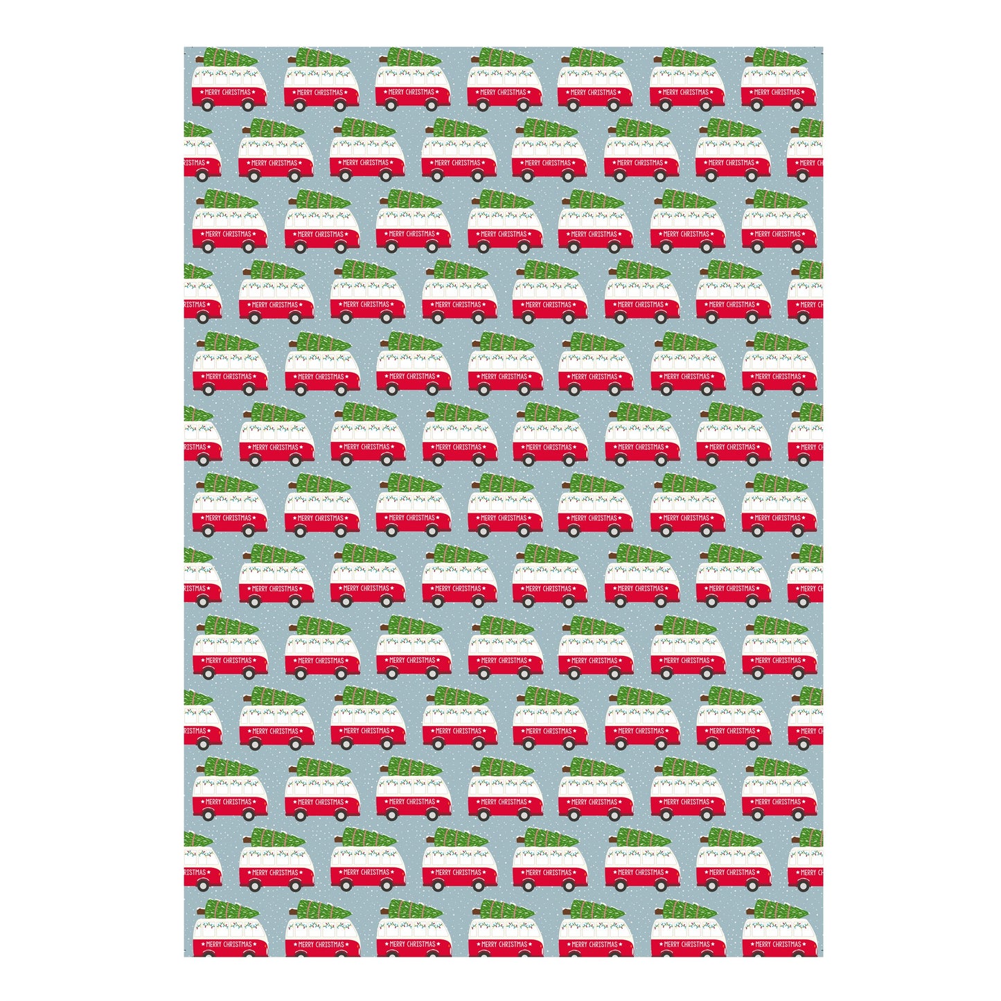 Festive Camper Van Christmas Gift Wrap