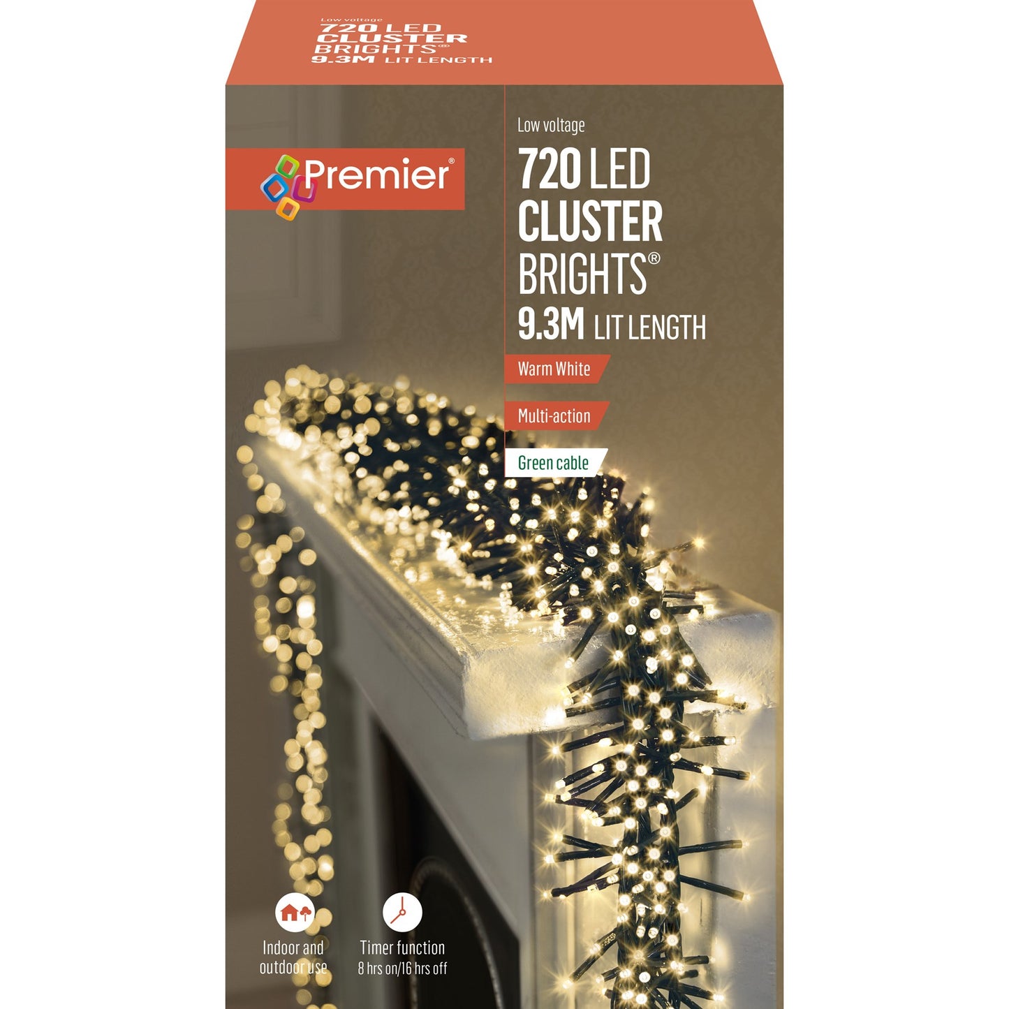 720 Warm White LED Cluster Indoor & Outdoor Lights