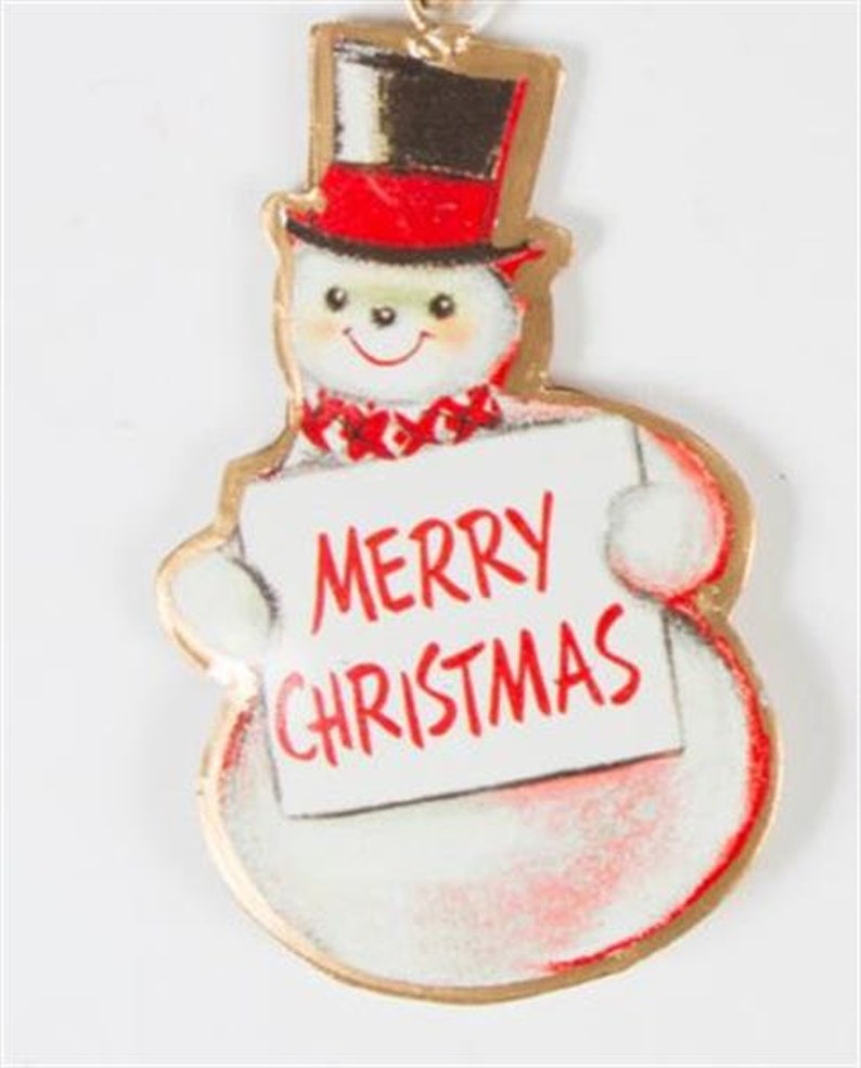 Retro Snowman Tree Decoration