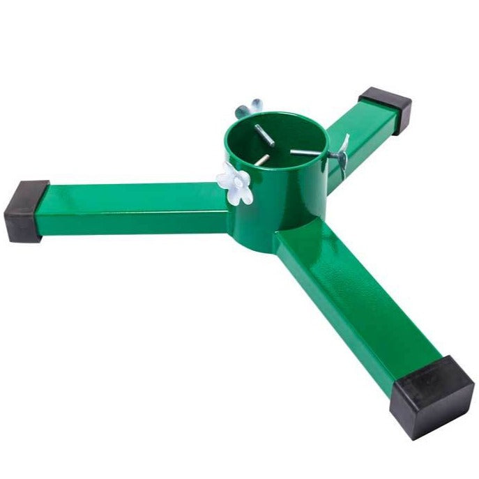 The Titan Medium stand has 3 legs and designed to support the heavy Christmas trees 9ft and 10ft tall.