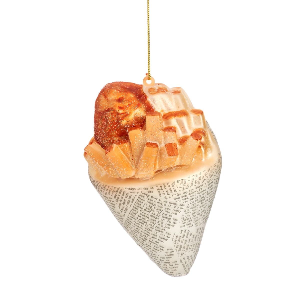 Fish & Chips Shaped Christmas Tree Decoration