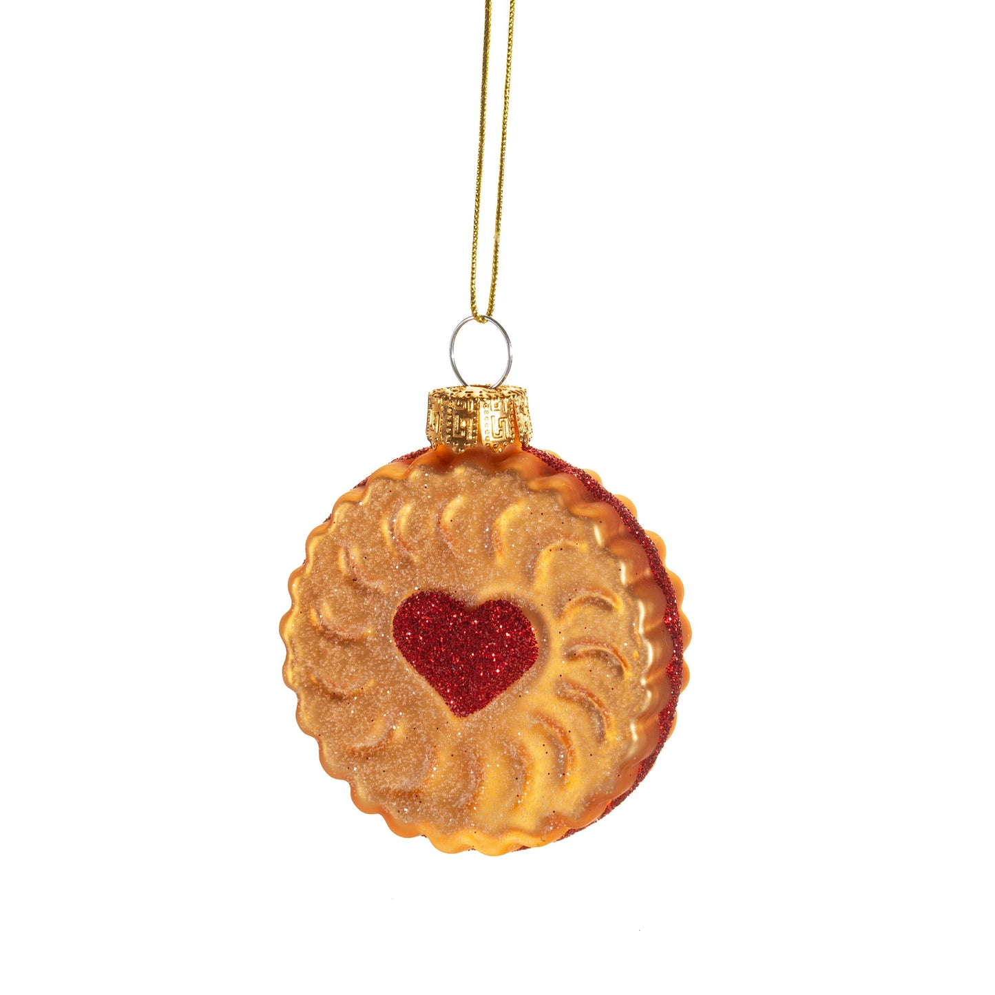 Jam Biscuit Glass Christmas Tree Bauble