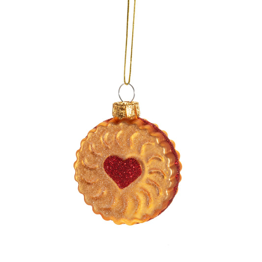 Jam Biscuit Glass Christmas Tree Bauble
