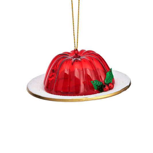 Red Jelly Glass Christmas Tree Decoration