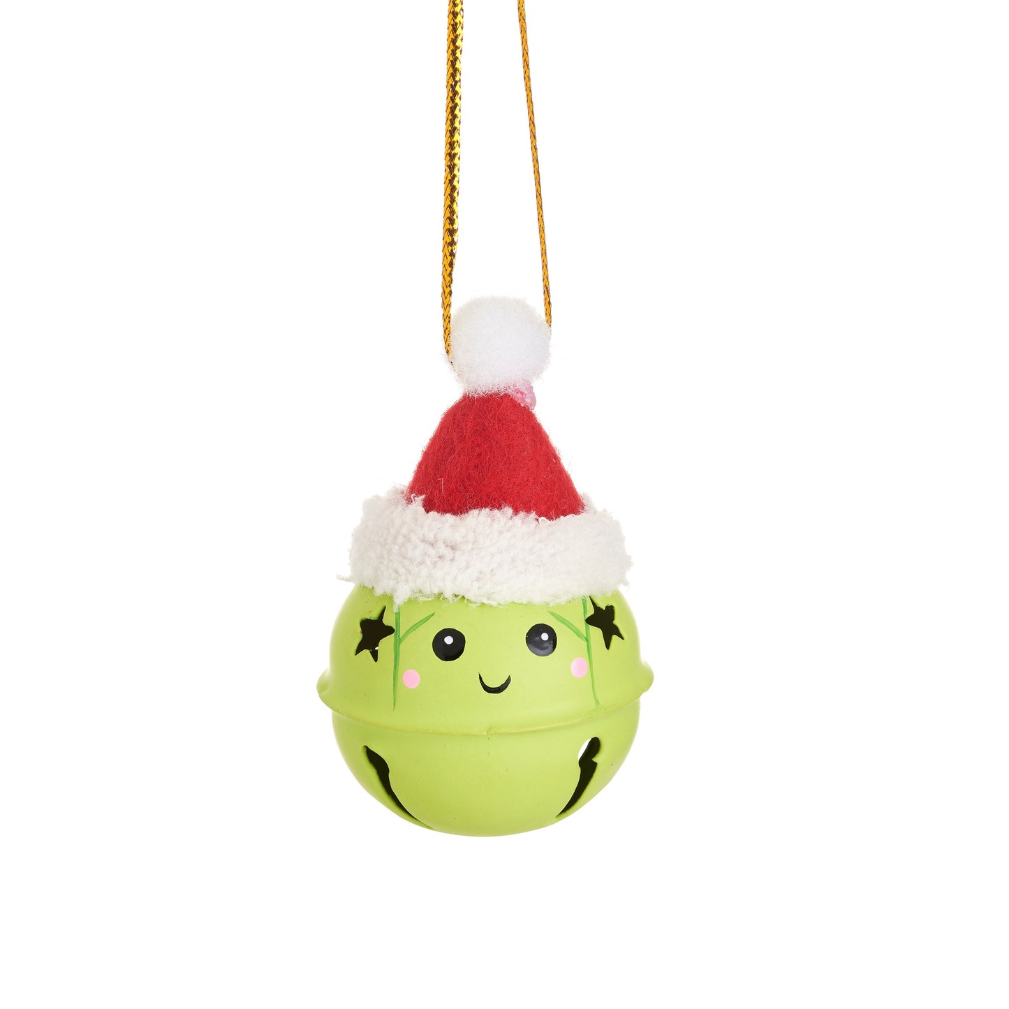 Brussels Sprout in Santa Hat Christmas Tree Decoration