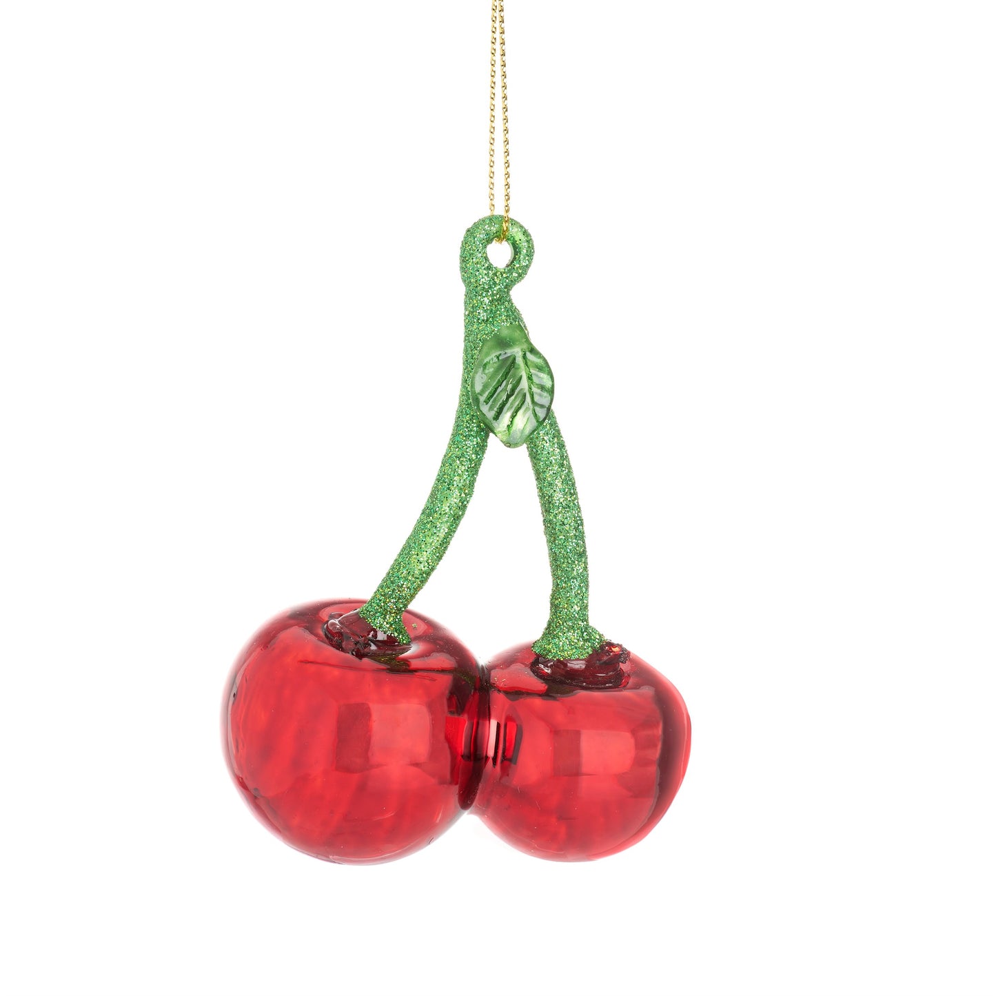 Cherries Glass Christmas Tree Decoration