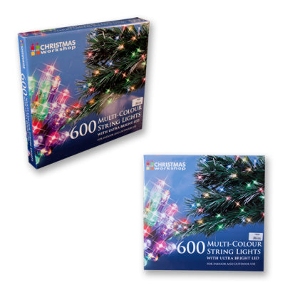 Colour string Christmas tree lights available in Cirencester, Gloucestershire for collection or delivery