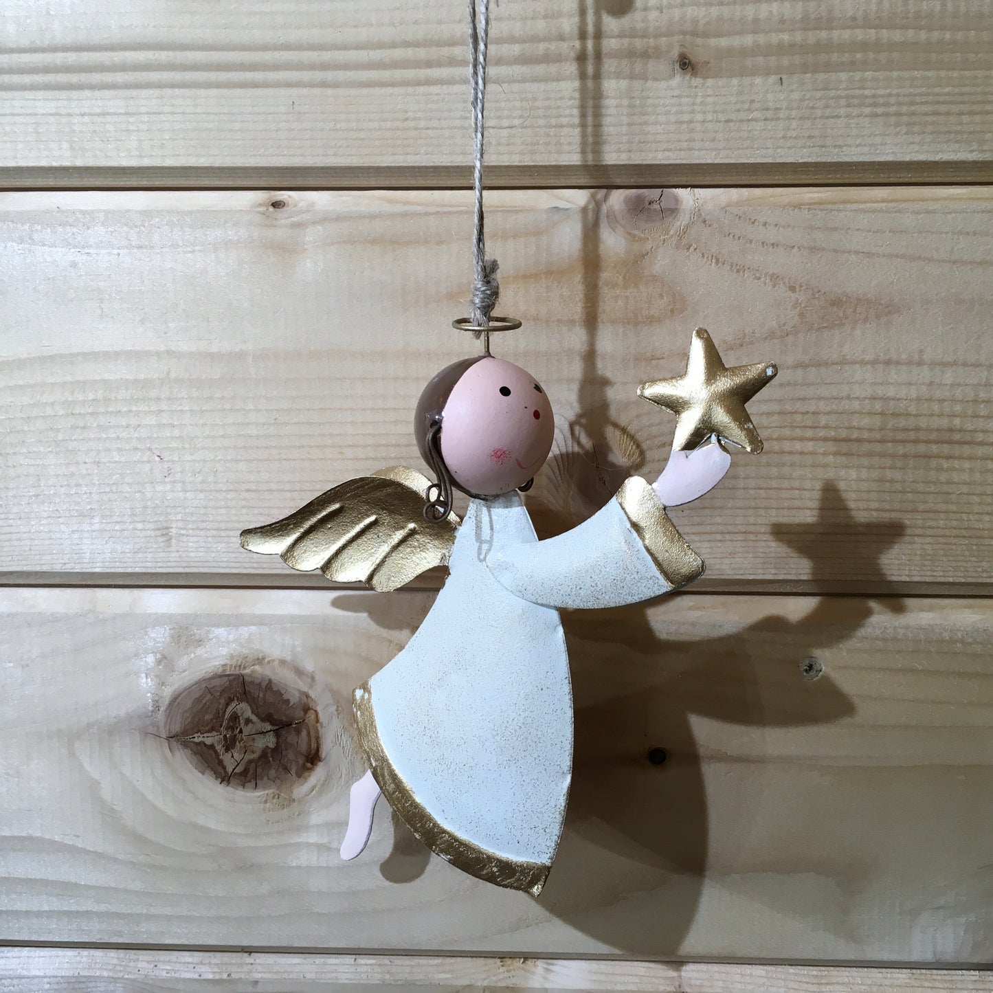 Large Hanging Angel Christmas Decoration with Trumpet