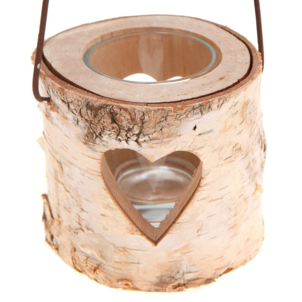 Small Heart Bark Tealight  perfect for Valentines Day and wedding table settings