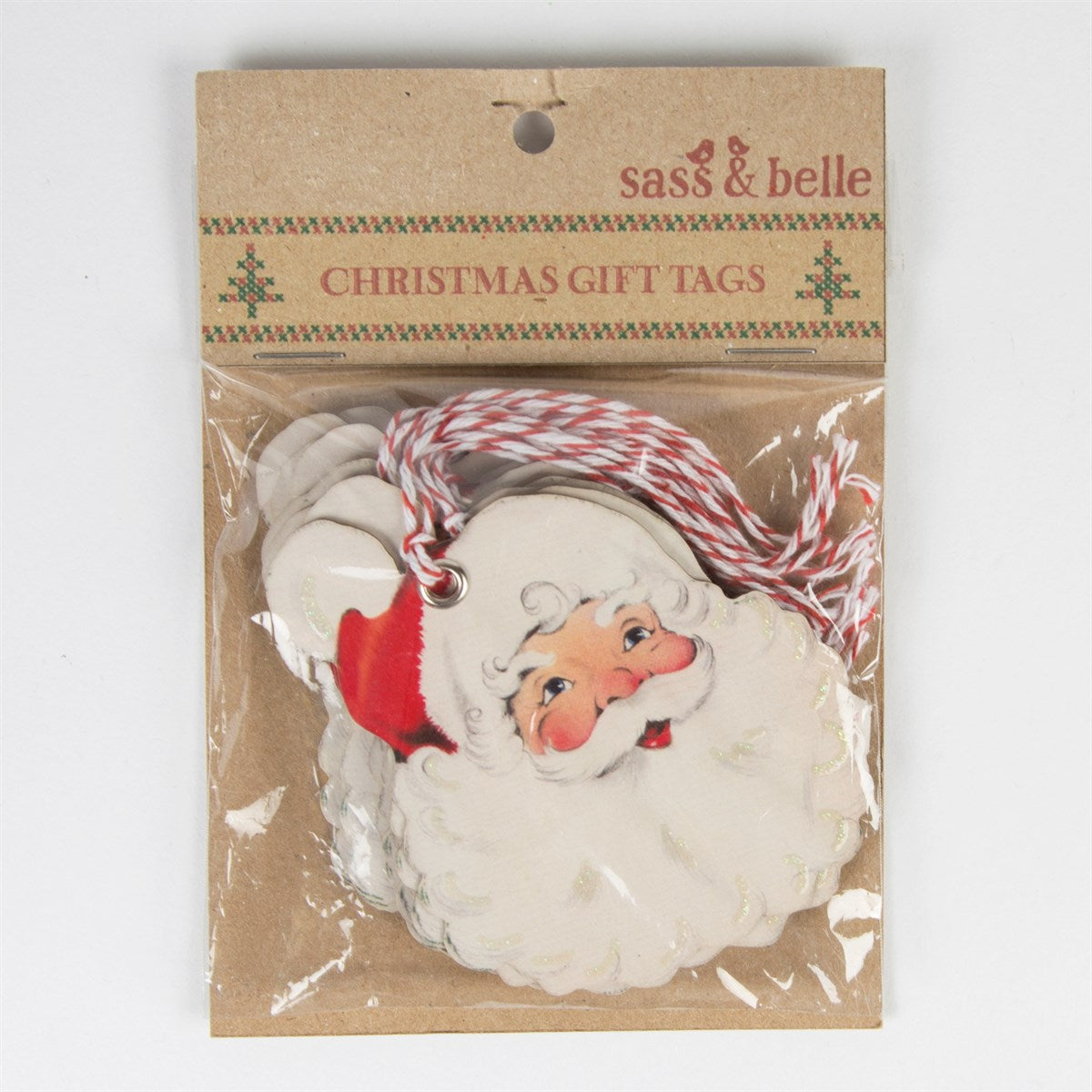 Father Christmas' Face Gift Tags