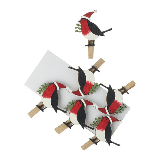 These beautiful, wooden Christmas robins will help you display your Christmas cards beautifully around your home this festive season.