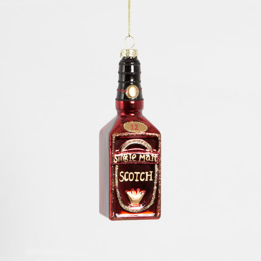 Lets Celebrate scotch bottle hanging decoration for your Christmas tree.