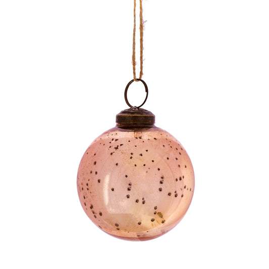 Copper Vintage Glass Christmas Tree Bauble (Small or Large)