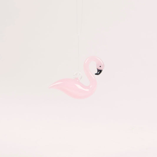 Pretty blown glass pink flamingo Christmas tree decoration will bring a touch of fun to your festivities this year! Perfect for a fairytale/wonderland theme.