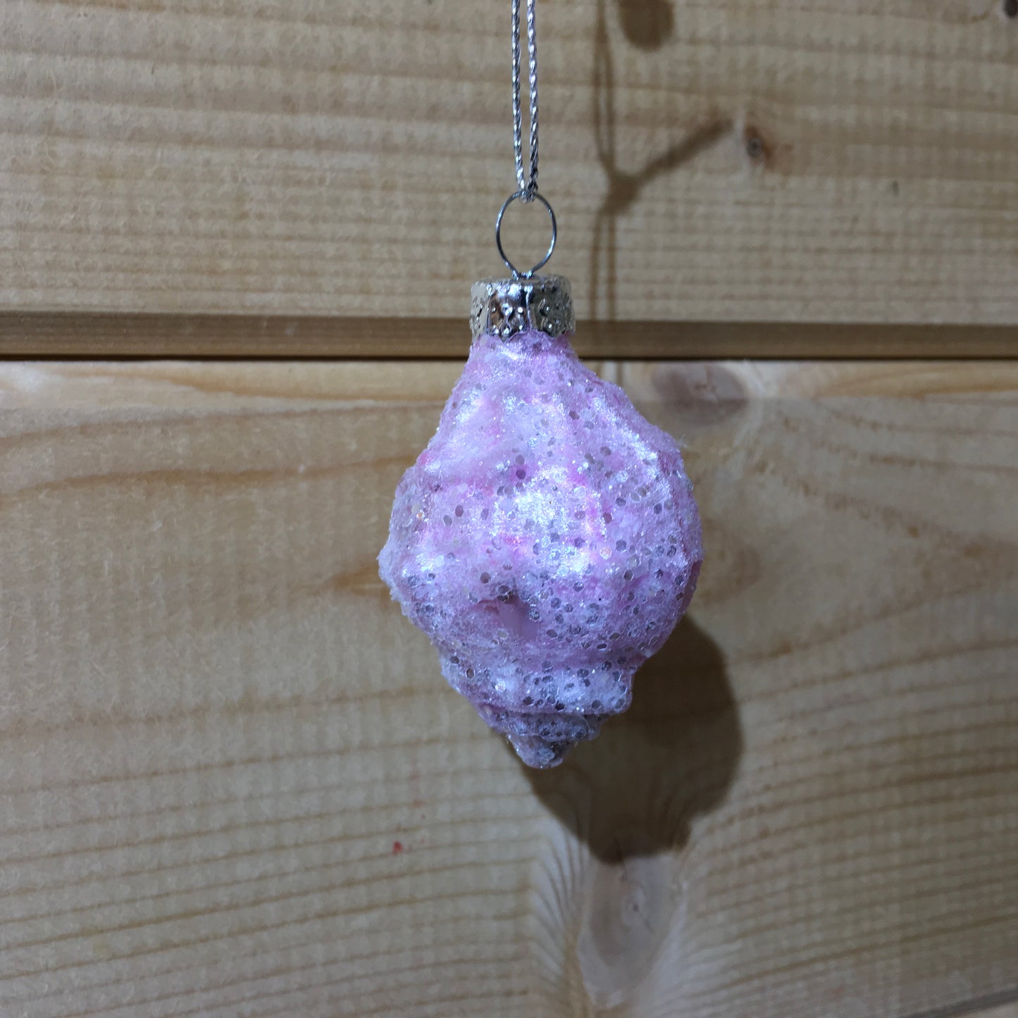 Pink or White Sparkle Shell Hanging Decoration