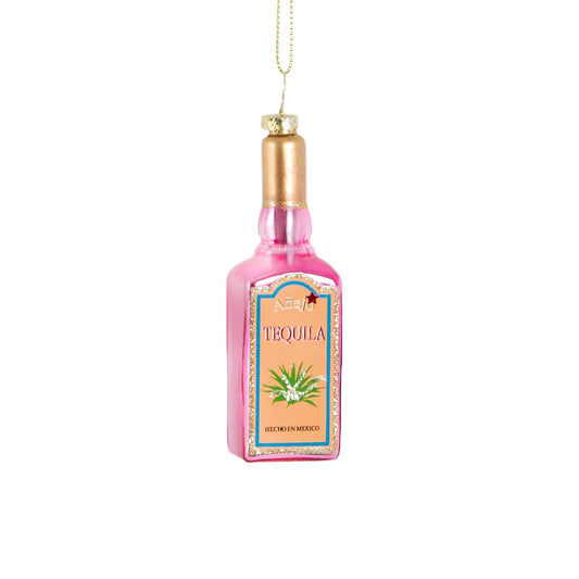 Tequila Bottle Glass Christmas Tree Decoration